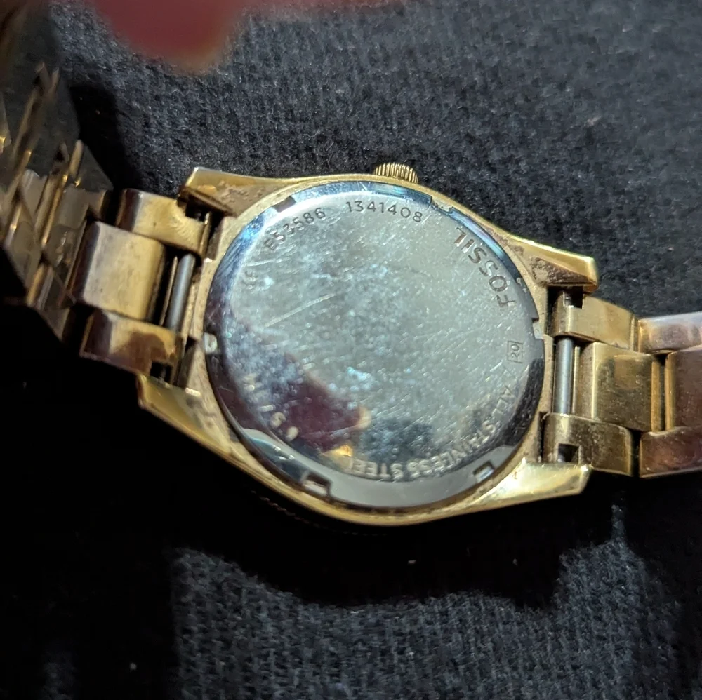 Fossil Gold Tone ES3686 Champagne Dial Stainless Steel 39mm Watch